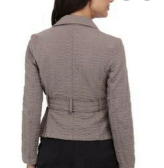 Free People jacket Textured Gauze wrap Belted Taupe Cotton small boho - Picture 4 of 11